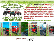 Tablet Screenshot of golfcartrentals.com